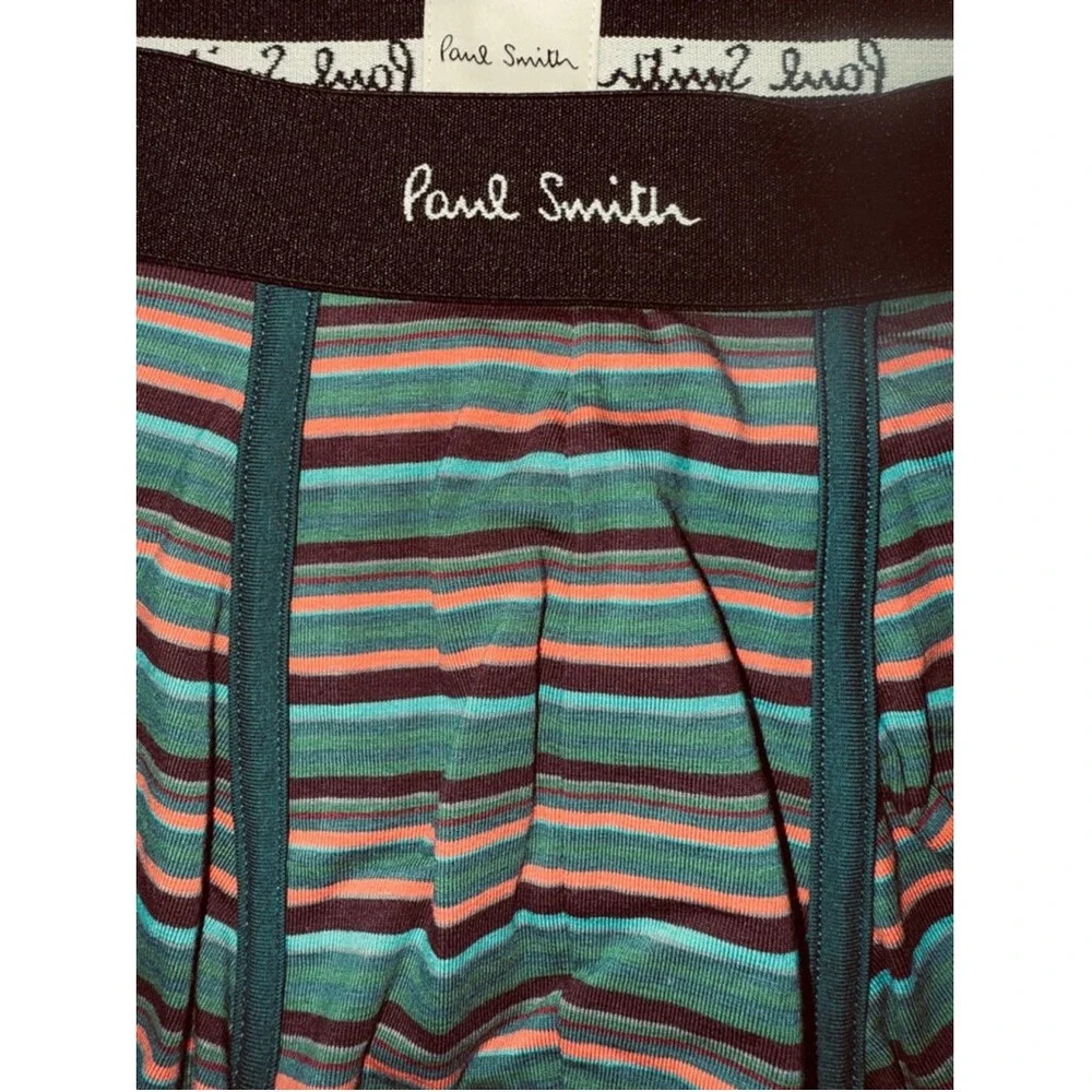 Paul Smith XXL Boxer Briefs Multi Striped Trunk Organic Cotton Boxer Briefs